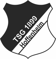 tsg hoffenheim logo - fichier DXF SVG CDR coupe, prêt à découper pour plasma routeur laser