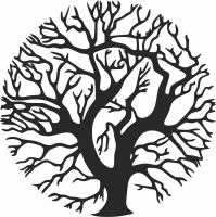 tree of life wall clipart - For Laser Cut DXF CDR SVG Files - free download