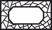 decorative frame screen pattern partition - For Laser Cut DXF CDR SVG Files - free download