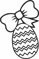 Easter egg clipart - Para archivos DXF CDR SVG cortados con láser - descarga gratuita