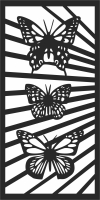decorative Screen door WALL - For Laser Cut DXF CDR SVG Files - free download
