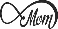 Mom wall sign - For Laser Cut DXF CDR SVG Files - free download