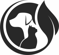 dog cat cliparts - Para archivos DXF CDR SVG cortados con láser - descarga gratuita