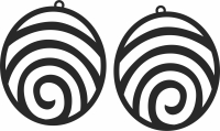 earrings pendants art - Para archivos DXF CDR SVG cortados con láser - descarga gratuita