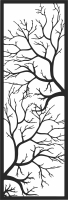 tree branches panel - Para archivos DXF CDR SVG cortados con láser - descarga gratuita