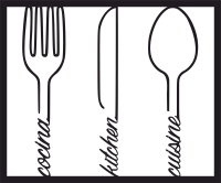 Kitchen Sign Knife Fork and Spoon - Para archivos DXF CDR SVG cortados con láser - descarga gratuita