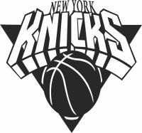 new york knicks NBA logo - For Laser Cut DXF CDR SVG Files - free download
