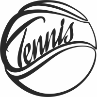 tennis ball wall art - Para archivos DXF CDR SVG cortados con láser - descarga gratuita