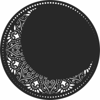 moon wall decor - For Laser Cut DXF CDR SVG Files - free download