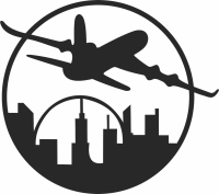 plane wall decor - For Laser Cut DXF CDR SVG Files - free download