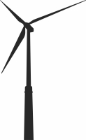 Wind Turbine Clipart - fichier DXF SVG CDR coupe, prêt à découper pour plasma routeur laser