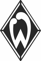 Sv werder bremen Logo football soccer - Para archivos DXF CDR SVG cortados con láser - descarga gratuita