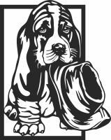 cute dog wall panel decor - For Laser Cut DXF CDR SVG Files - free download