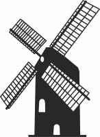 Windmill clipart - Para archivos DXF CDR SVG cortados con láser - descarga gratuita