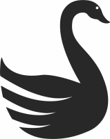 swan cliparts - For Laser Cut DXF CDR SVG Files - free download