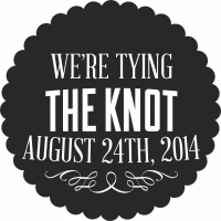 we are tying the knot married gift - Para archivos DXF CDR SVG cortados con láser - descarga gratuita
