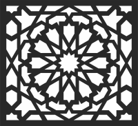 Decorative mandala  pattern - For Laser Cut DXF CDR SVG Files - free download