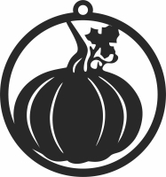 pumpkin halloween ornament - For Laser Cut DXF CDR SVG Files - free download