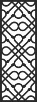 decorative Pattern Door Wall Screen - For Laser Cut DXF CDR SVG Files - free download
