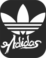 adidas logo cliparts - For Laser Cut DXF CDR SVG Files - free download