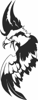 flying eagle cliparts - Para archivos DXF CDR SVG cortados con láser - descarga gratuita