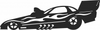 Jet racing Car  - For Laser Cut DXF CDR SVG Files - free download