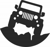 Jeep - For Laser Cut DXF CDR SVG Files - free download
