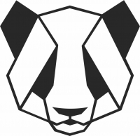 Geometric Panda- For Laser Cut DXF CDR SVG Files - free download