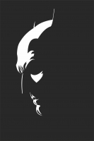 Made a minimalist version of the Batfleck cowl picture - For Laser Cut DXF CDR SVG Files - free download