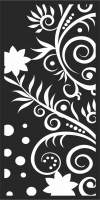 Floral Pattern - For Laser Cut DXF CDR SVG Files - free download