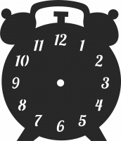 vintage Wall Clock Vinyl Record - For Laser Cut DXF CDR SVG Files - free download