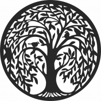 Tree of life wall decor- For Laser Cut DXF CDR SVG Files - free download