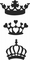 Royal Crown  - For Laser Cut DXF CDR SVG Files - free download