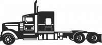 Auto semi camión - Para archivos DXF CDR SVG cortados con láser - descarga gratuita