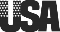 Mot des États-Unis avec la royauté du drapeau - pour les fichiers SVG DXF CDR découpés au Laser - téléchargement gratuit