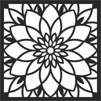 wall decor sign mandala - For Laser Cut DXF CDR SVG Files - free download