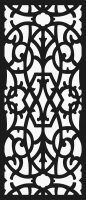 Diseño de patrón de puerta gratuito para archivos DXF CDR SVG cortados con láser
