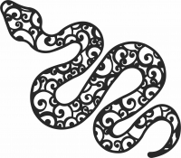 snake design art - Para archivos DXF CDR SVG cortados con láser - descarga gratuita
