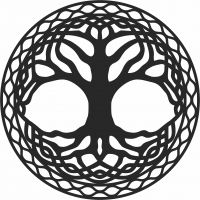 Tree of life  wall decor- For Laser Cut DXF CDR SVG Files - free download