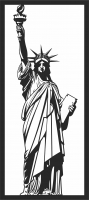 Statue of liberty statue home decor- For Laser Cut DXF CDR SVG Files - free download
