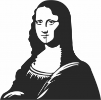 Mona Lisa - pour les fichiers SVG DXF CDR découpés au Laser - téléchargement gratuit