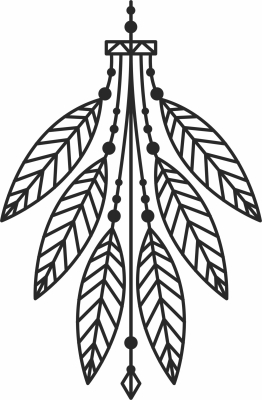 wall decor art leaves - For Laser Cut DXF CDR SVG Files - free download