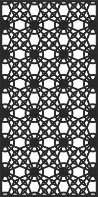 decorative door panel wall screen pattern - For Laser Cut DXF CDR SVG Files - free download