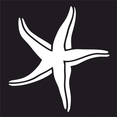 Seaside Starfish clipart - Para archivos DXF CDR SVG cortados con láser - descarga gratuita