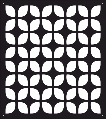 decorative panel screen pattern art - Para archivos DXF CDR SVG cortados con láser - descarga gratuita