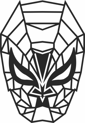 spiderman geometric cliparts - For Laser Cut DXF CDR SVG Files - free download