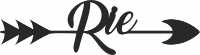 Rie arrow sign - Para archivos DXF CDR SVG cortados con láser - descarga gratuita