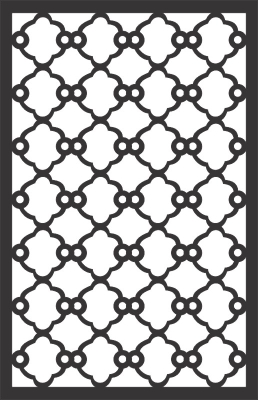 Pattern door gate design - For Laser Cut DXF CDR SVG Files - free download