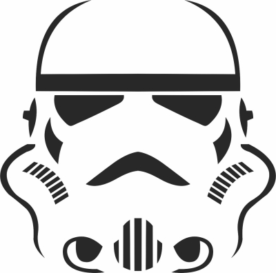 storm trooper Star Wars figure clipart - For Laser Cut DXF CDR SVG Files - free download