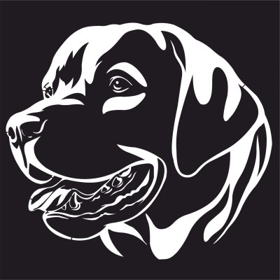 labrador Dogs wall decor - For Laser Cut DXF CDR SVG Files - free download